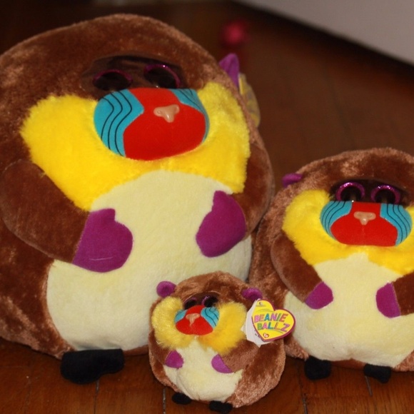 TY Beanie Ballz Charlie Baboon Plush 38054 TY Beanie Ballz Charlie Baboon Plush 38054
